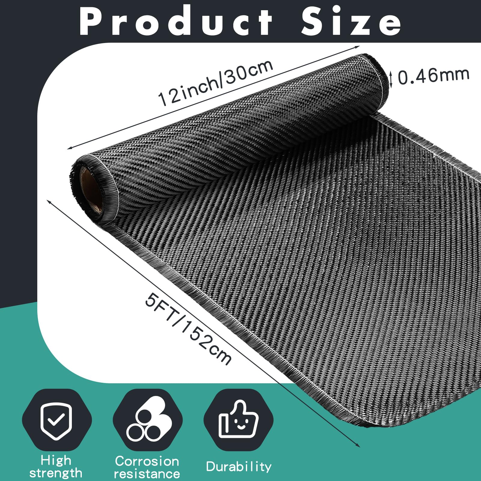 Red Beehive Weave Carbon Fiber Aramid Fabric - 3K, 240g/m², 12' Wide Hemmed For DIY Projects & Repairs