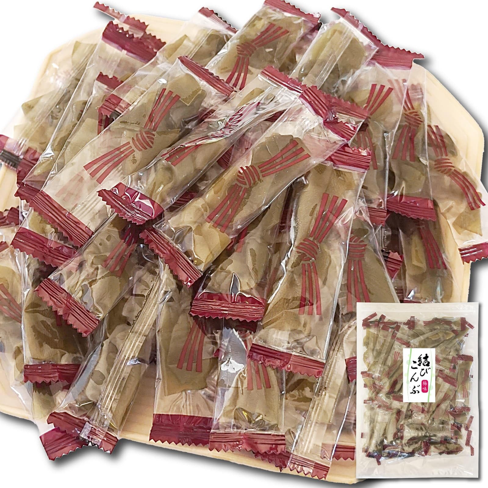 Amazon | 昆布 結び昆布 320g 梅味 国産 こんぶ おやつ昆布