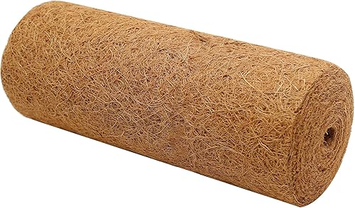 Miniatura 3 de EATAKWARD Tapete de coco de 120 x 12 pulgadas, rollo de fibra de coco, rollo de revestimiento de coco natural y coco, forros gruesos de coco para