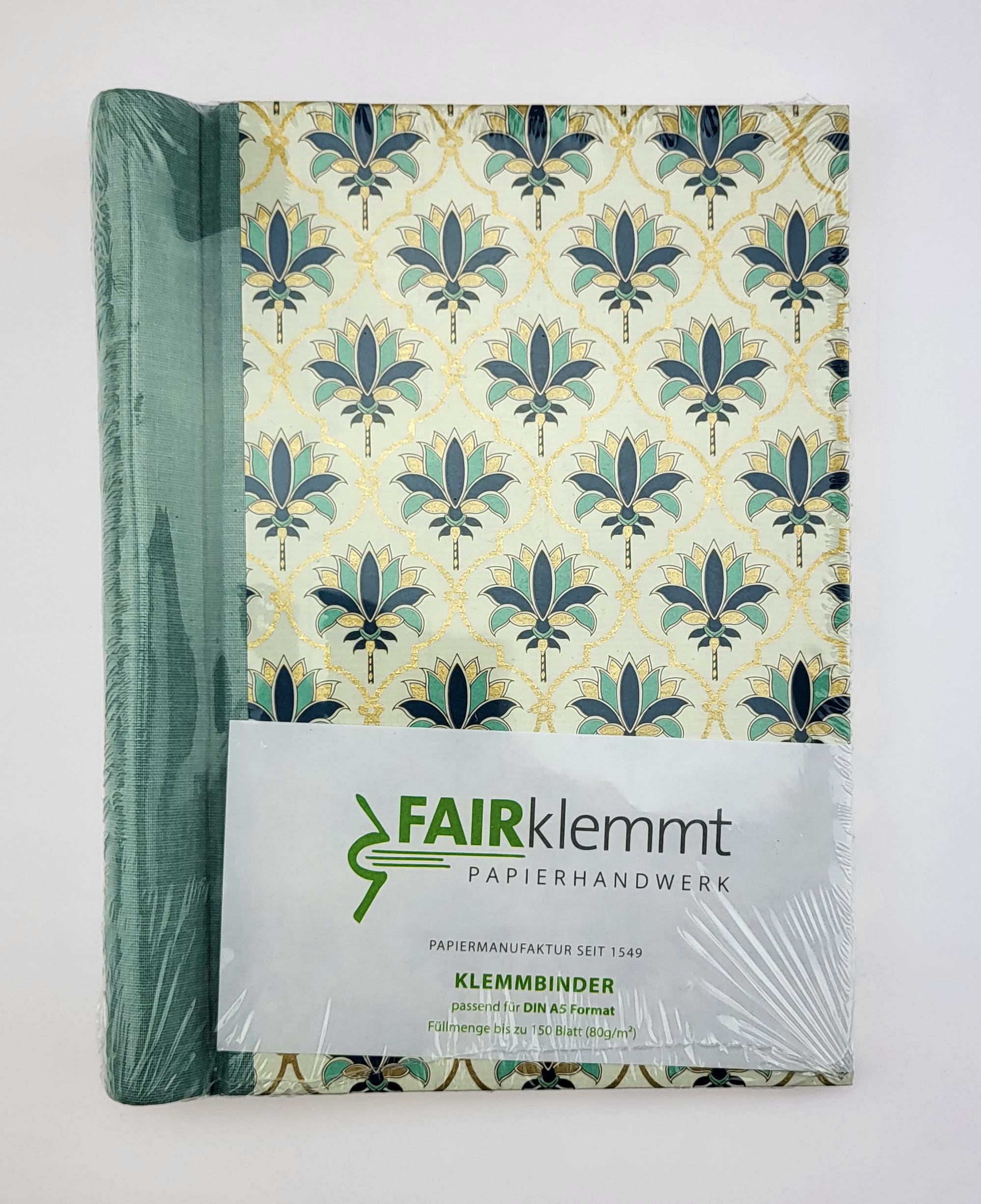 Klemmbinder Arabesque Mint, A5