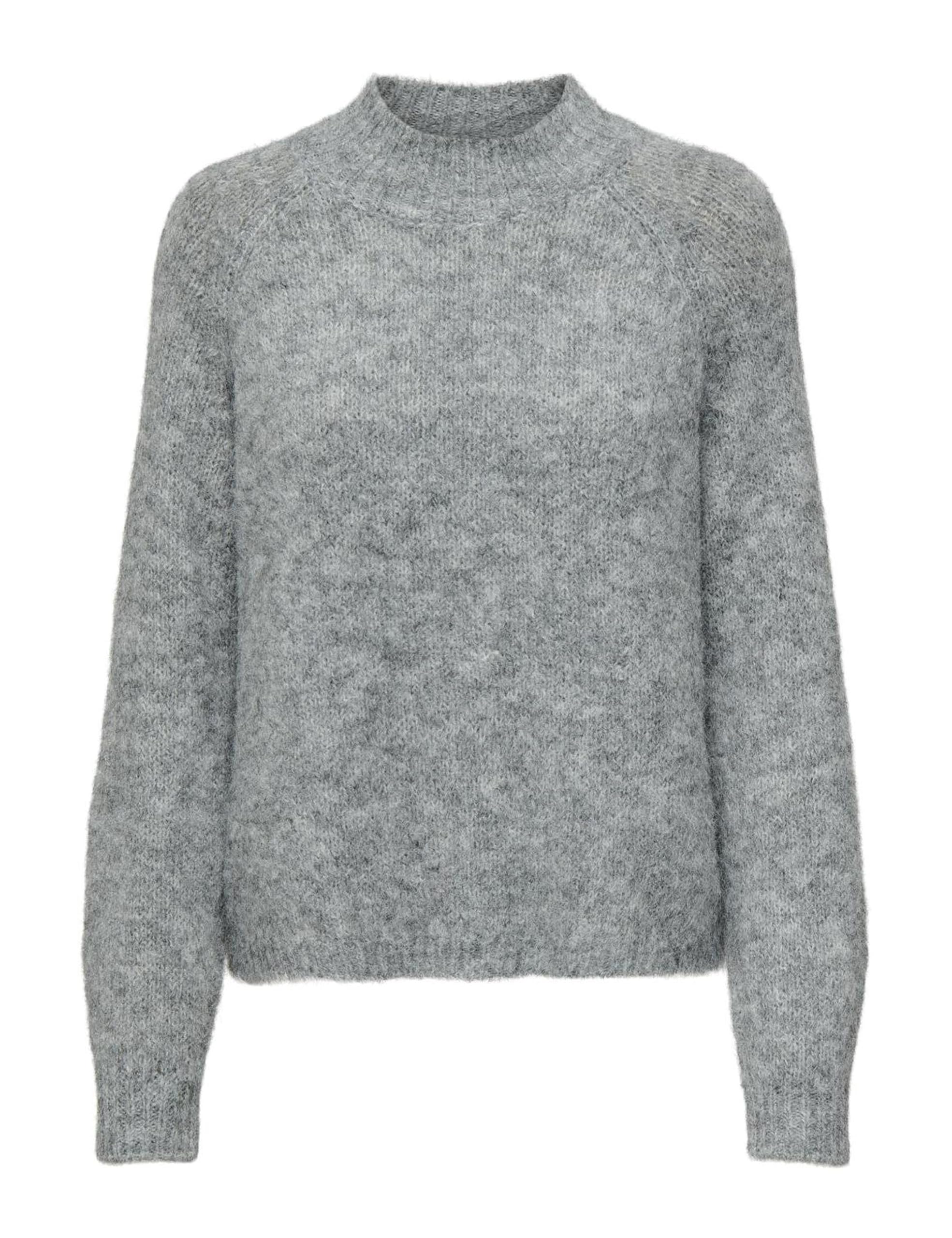 Jacqueline De Yong Jdyzoeylife L/S O-N Ra KNT Noos Pullover, Light Grey Mix, XL