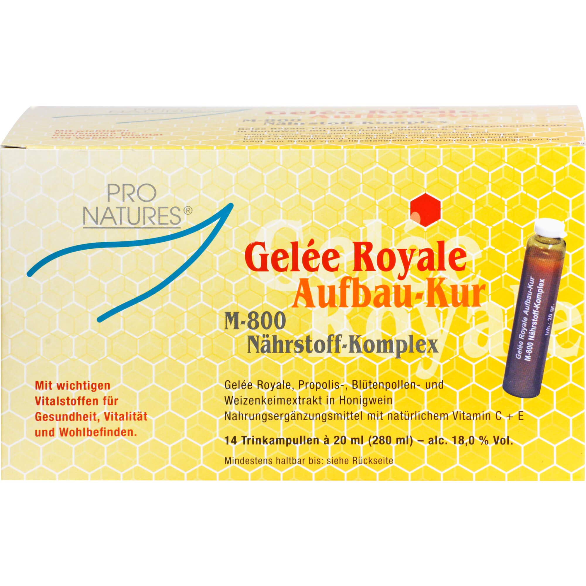 Gelee Royal Aufbaukur M800 Trinkampullen