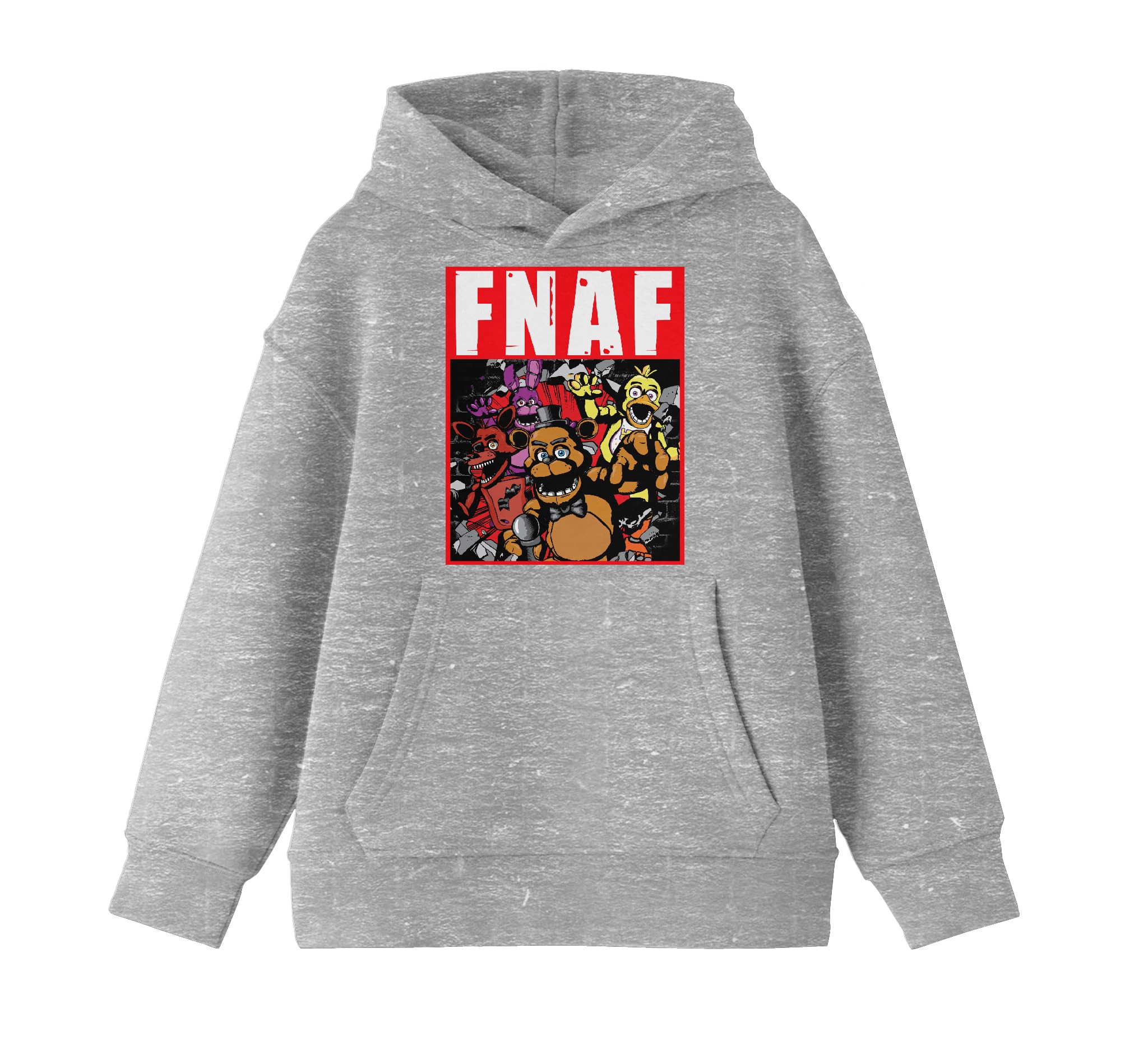 Bioworld Five Nights at Freddy's Wall Break Boy's Athletic Heather Sweatshirt