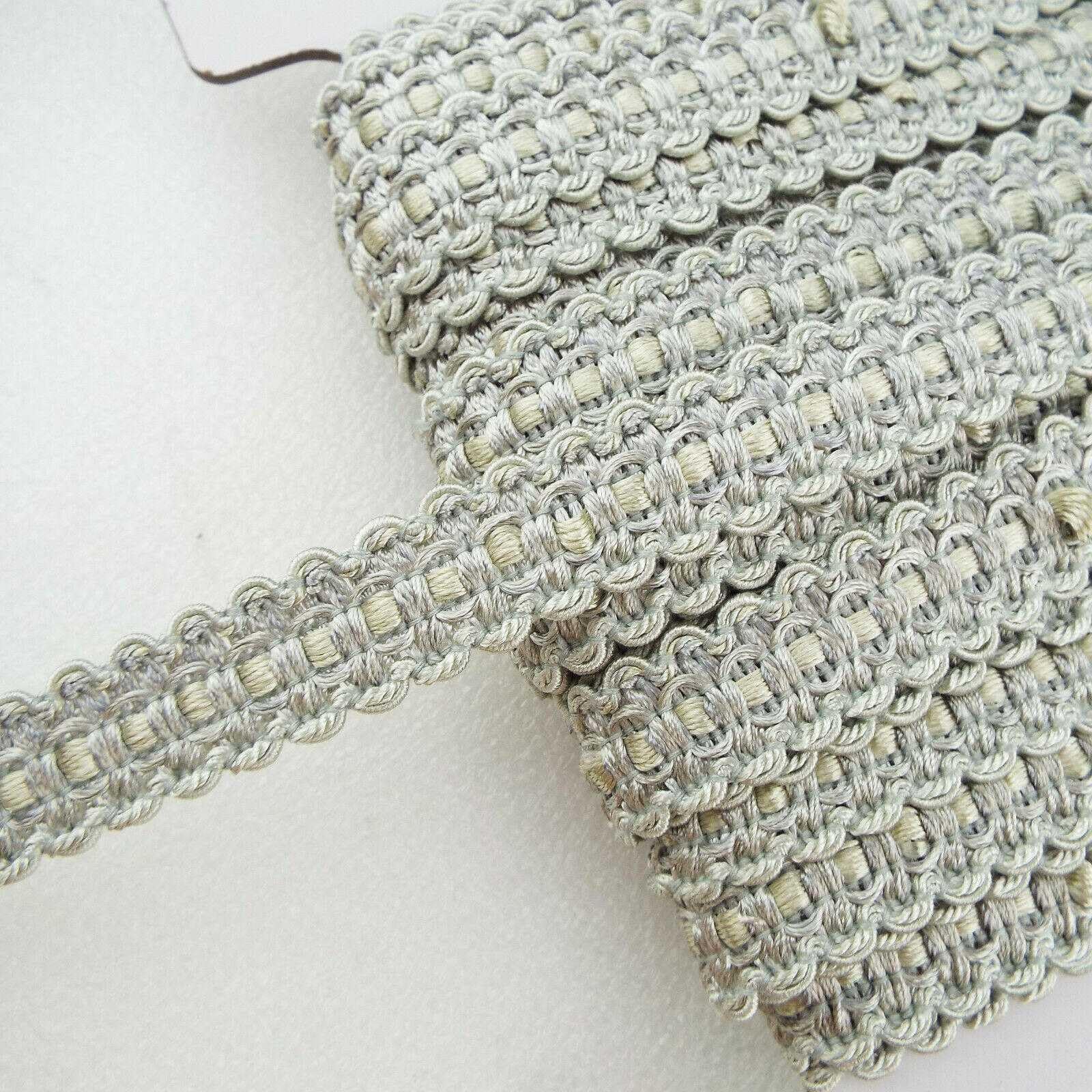 20mm Scroll Braid Upholstery 941D, 23131 Silver Grey, 4 Metres