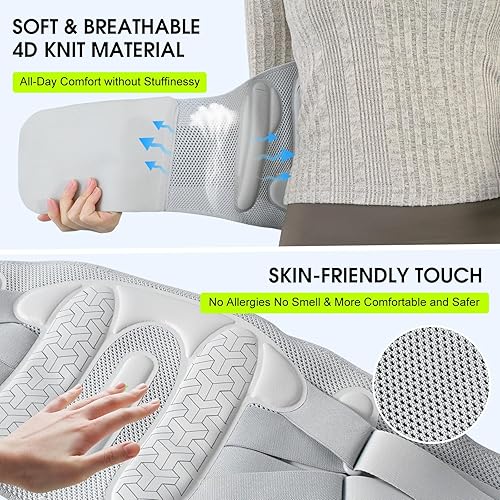 Miniatura 5 de Soporte de espalda para aliviar el dolor de espalda baja con sistema de apoyo biónico, soporte más fuerte y malla transpirable Cinturón de soporte