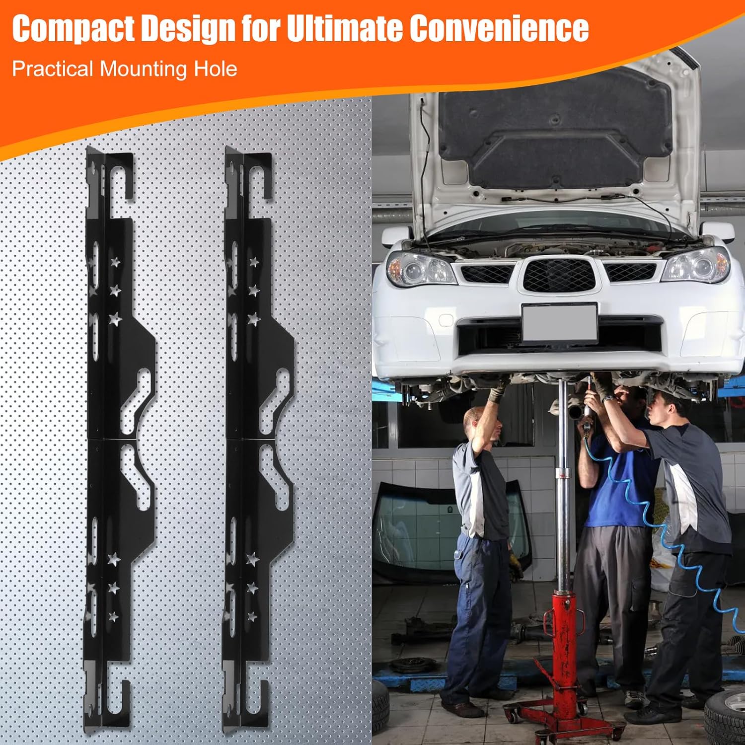 Wheel Alignment Tool Stainless Steel with 2 Measuring Tapes 5M, Alignment Tools Automotive - Precise Car Alignment Tool Kit, Versatile and Easy to Use (Black)