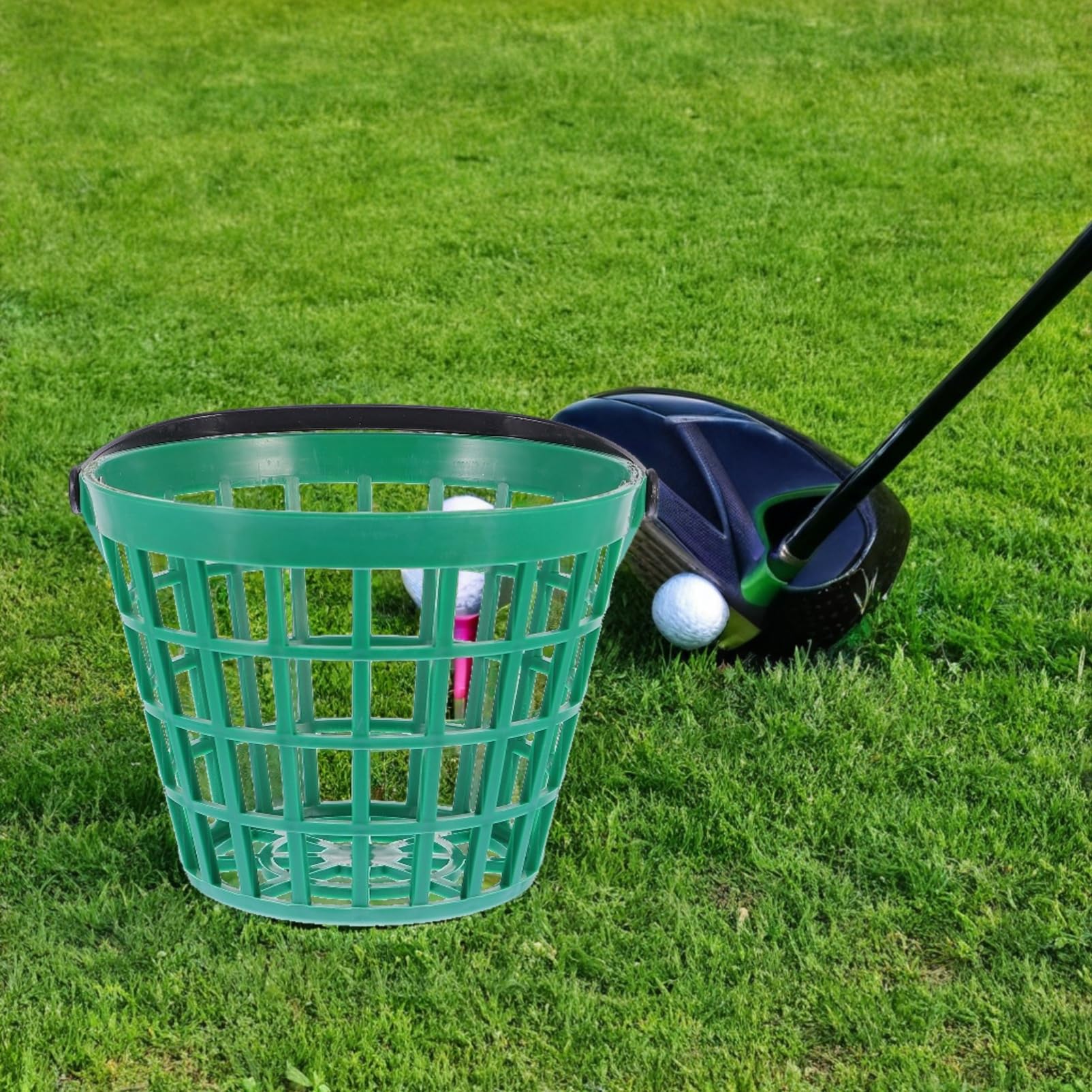 Veemoon 1 PC Cesta para - Contenedor De Nylon Resistente - Ideal para Accesorios De Estadio y Entrenamiento Diseño Práctico y Color Negro