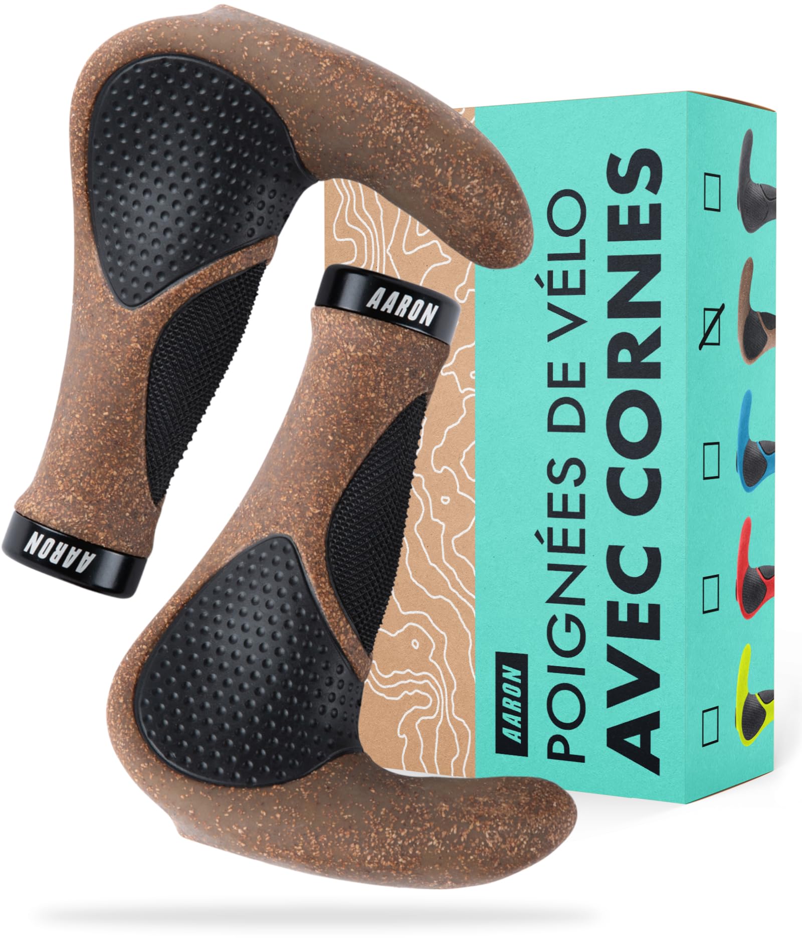 Poignées de vélo ergonomiques Horn