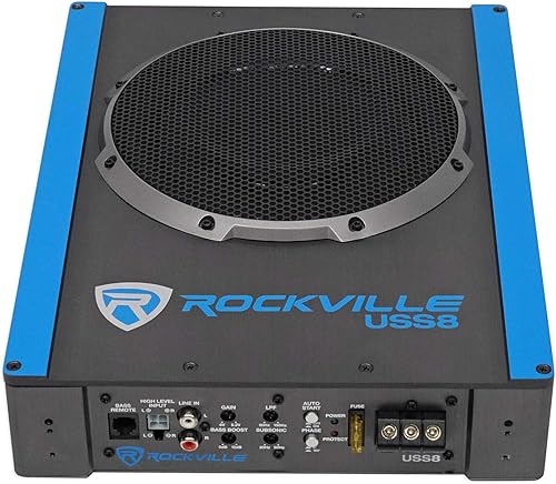 Miniatura 6 de Rockville USS8 8 "600w Slim Under-Seat Powered CocheTruck Subwoofer Sub+Amp Kit