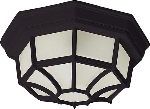 Miniatura 10 de Maxim 1020WT Crown Hill - Bombilla LED compatible con cristal esmerilado de aluminio para exteriores, 120 vatios, I blanco I de estilo americano