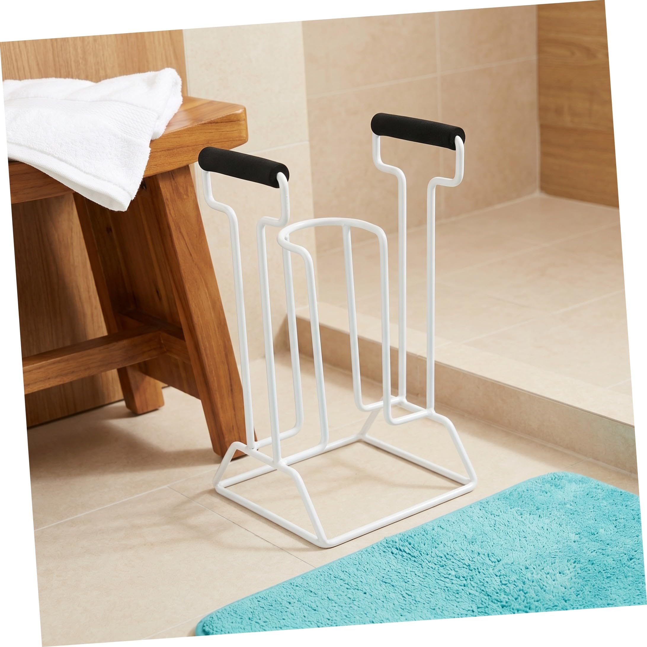 Beaupretty Aiuto per Calze per Anziani con Impugnatura Regolabile e Supporto Stabile, Compatibile con Calze, per Uso Accanto al Letto in Sedia a Rotelle