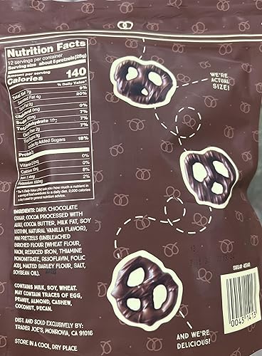 Miniatura 2 de Trader Joe's Mini pretzels cubiertos de chocolate oscuro, 12 onzas (paquete de 1)