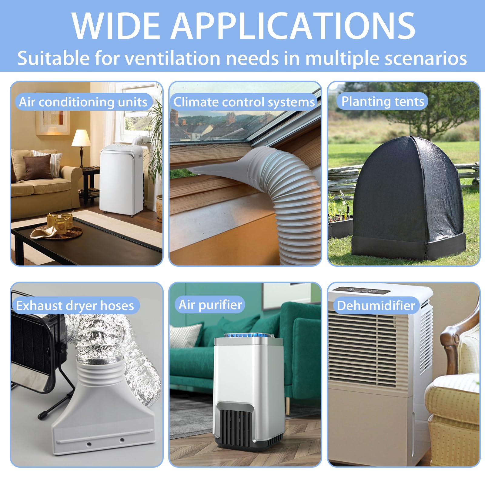 Adaptateur Fenêtre Plat Pour Tuyau Évacuation Climatiseur - Passage Pour Fenêtres Inclinables Toit