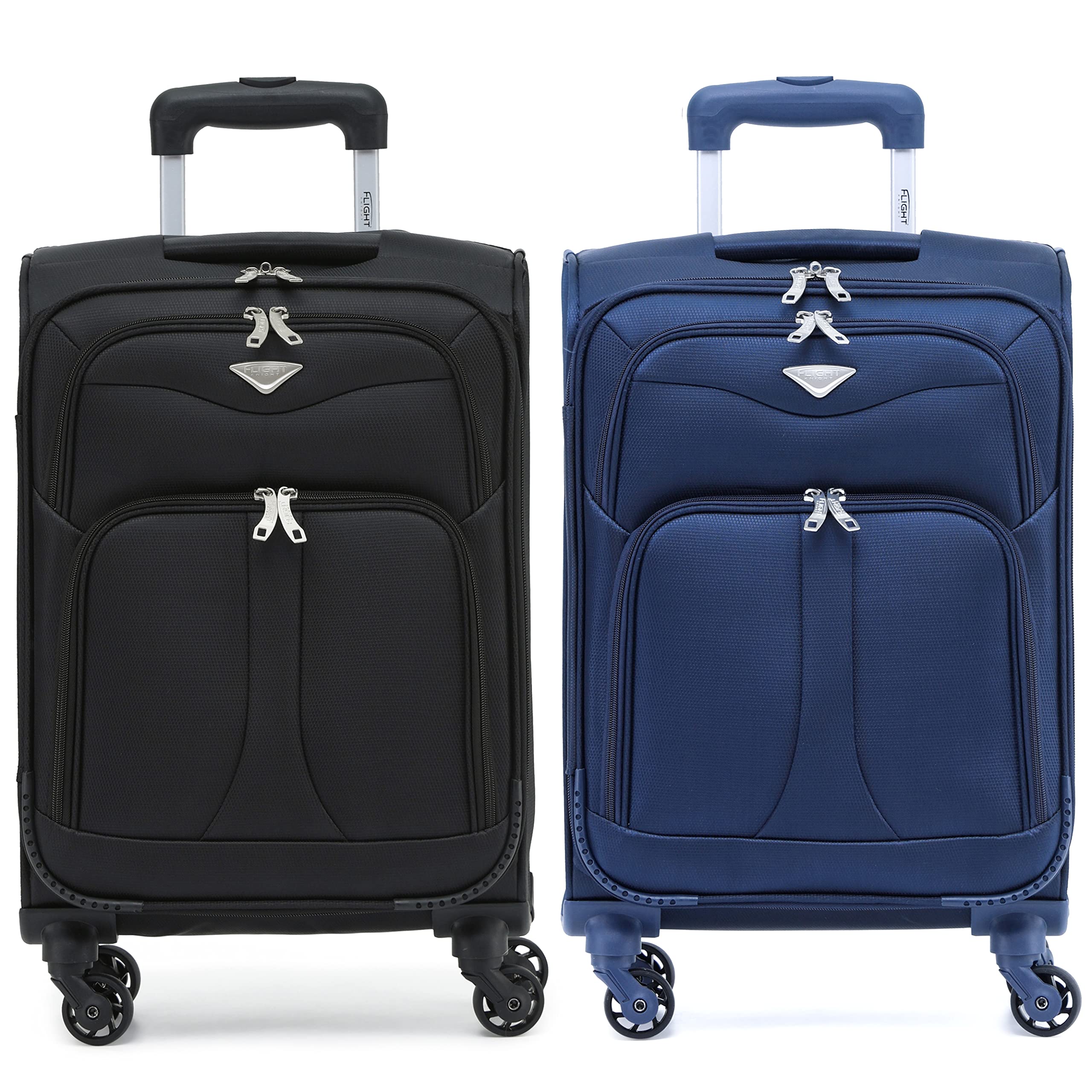 Flight Knight Lightweight 4 Wheel 800D Soft Case Suitcases Anti Crack Cabin & Hold Luggage Options Approved for Over 100 Airlines Including easyJet, BA & Many More! — view 82