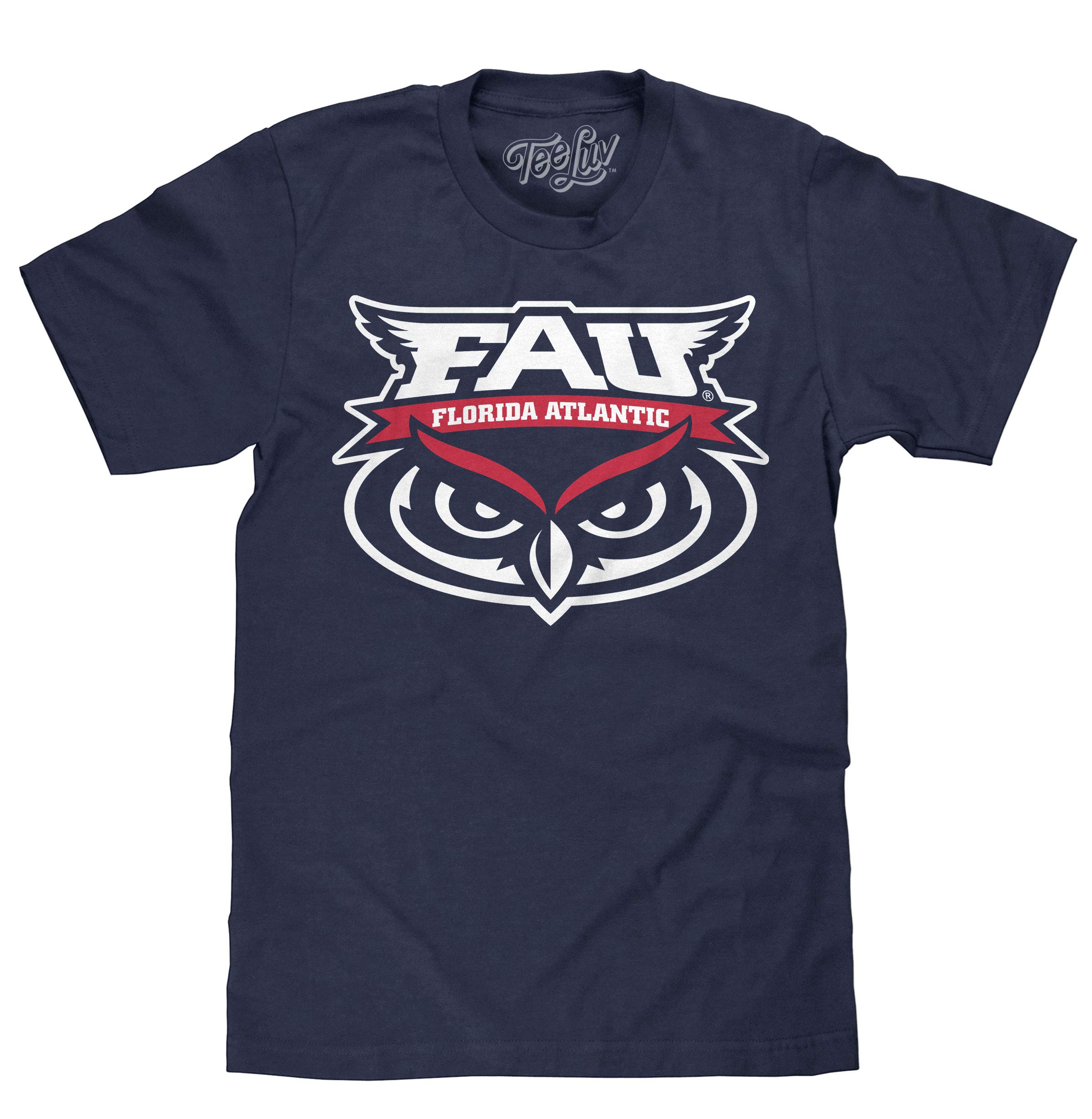 Tee LuvMen's FAU Owls Shirt - Florida Atlantic University Logo T-Shirt