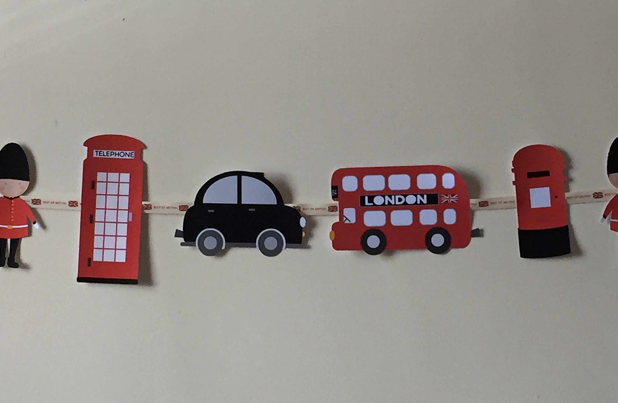 London Theme Bunting Ideal For Children's Bedroom, Playroom or party decoration