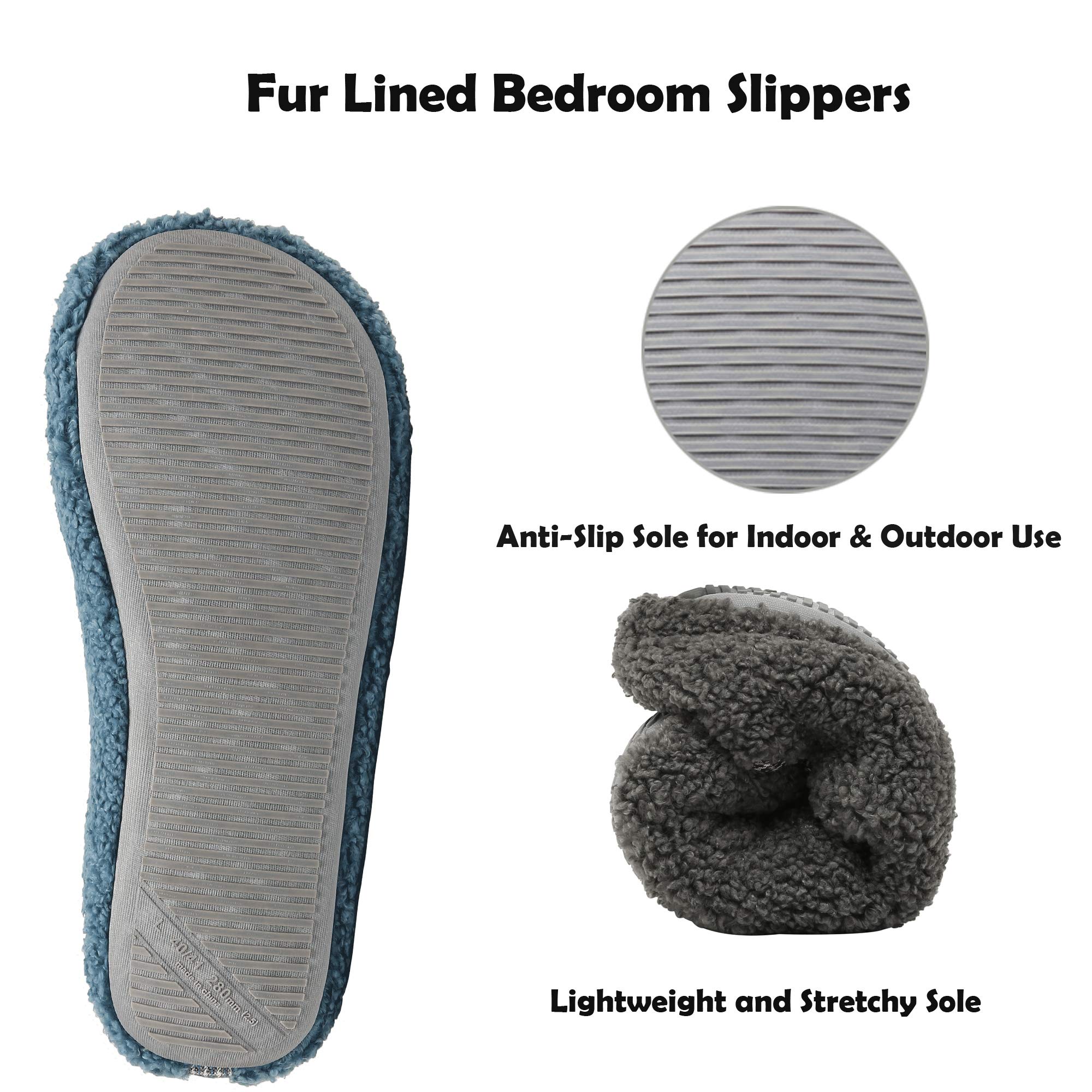 ChayChax Donna Pantofole da Casa Memory Foam Inverno Ciabatte Pantofola Interno Caldo Peluche Leggero Scarpe di Cotone