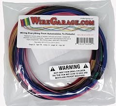High Temp TXL Cross-Link XLPE Stranded Wire, 22 AWG, GA, Gauge, SAE J1128, Automotive, Motorcycle, Electrical, 10' Each of 12 Solid Colors (120' Total)