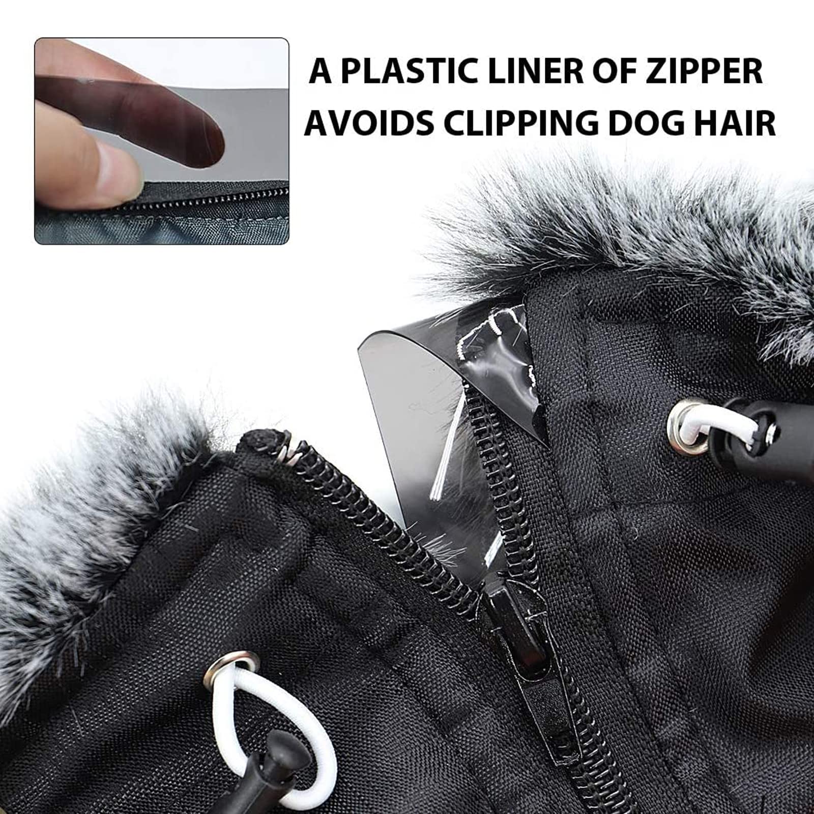 PETCUTE Cappotto Cane Invernale, Cappotto per Cani Impermeabile con Imbracatura,Giacca Invernale Calda con Strisce Riflettenti,Giacca Antivento per Cani di Piccola Taglia Grande Media,5XL
