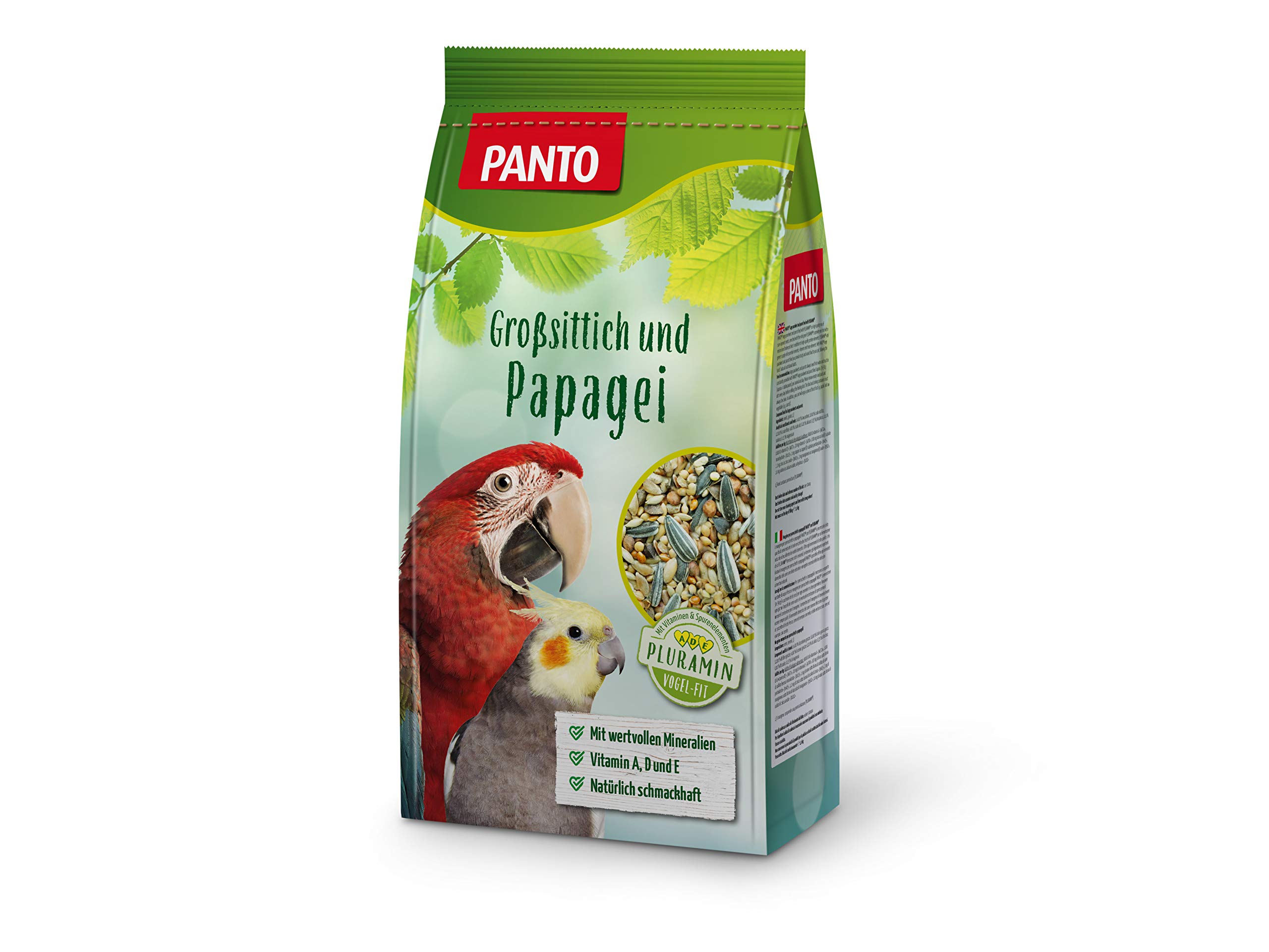 PANTO Großsittich- und Papageienfutter, 5x1 kg