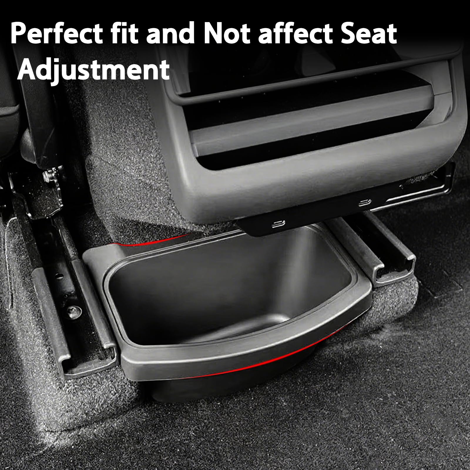 Console centrale posteriore Organizer per Tesla Model Y Juniper 2025 Scatola portaoggetti Posteriore Seconda fila Sedile Organizer Accessori Interni