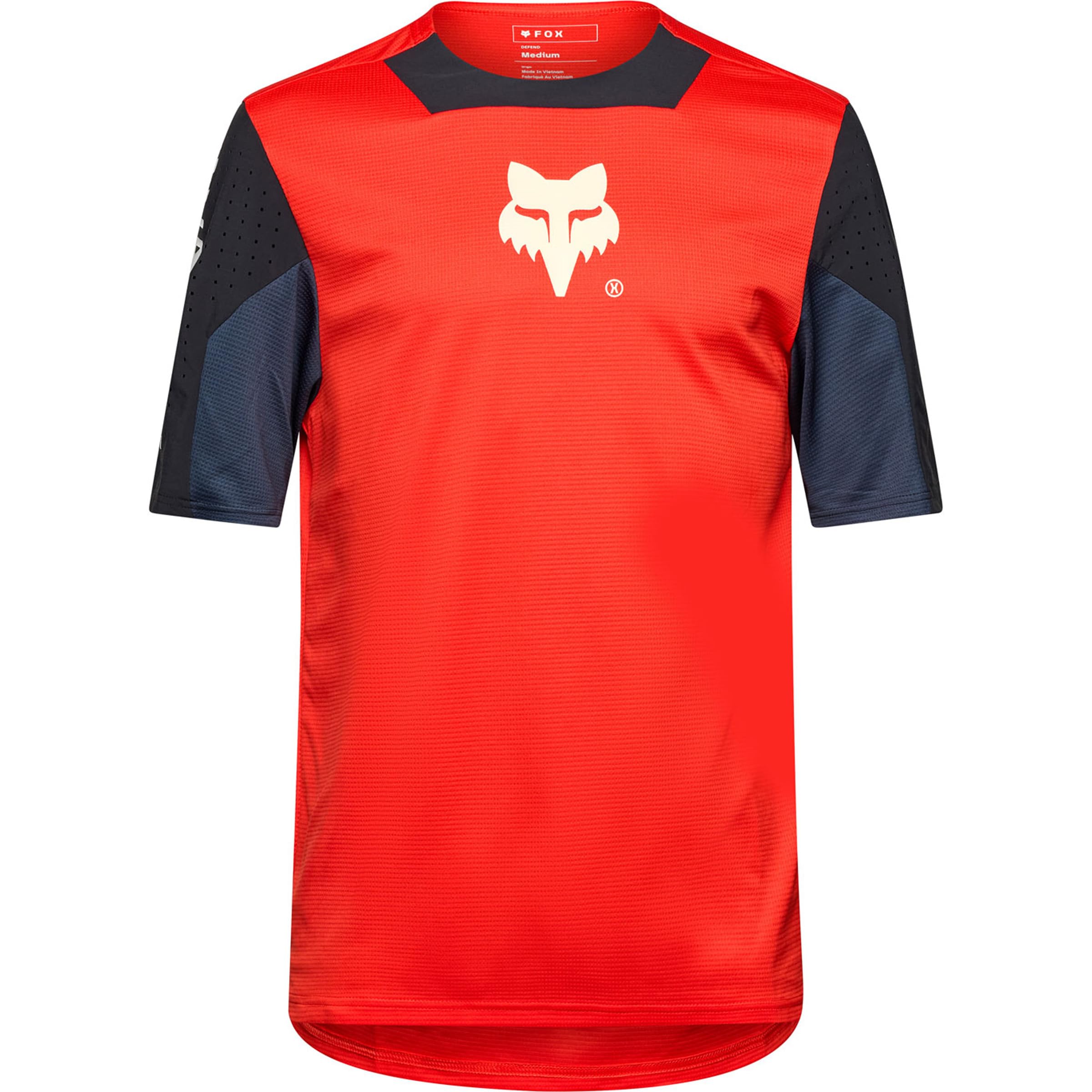 Cycling Jersey Fox Junior Defend Elevated Fluo Red YM