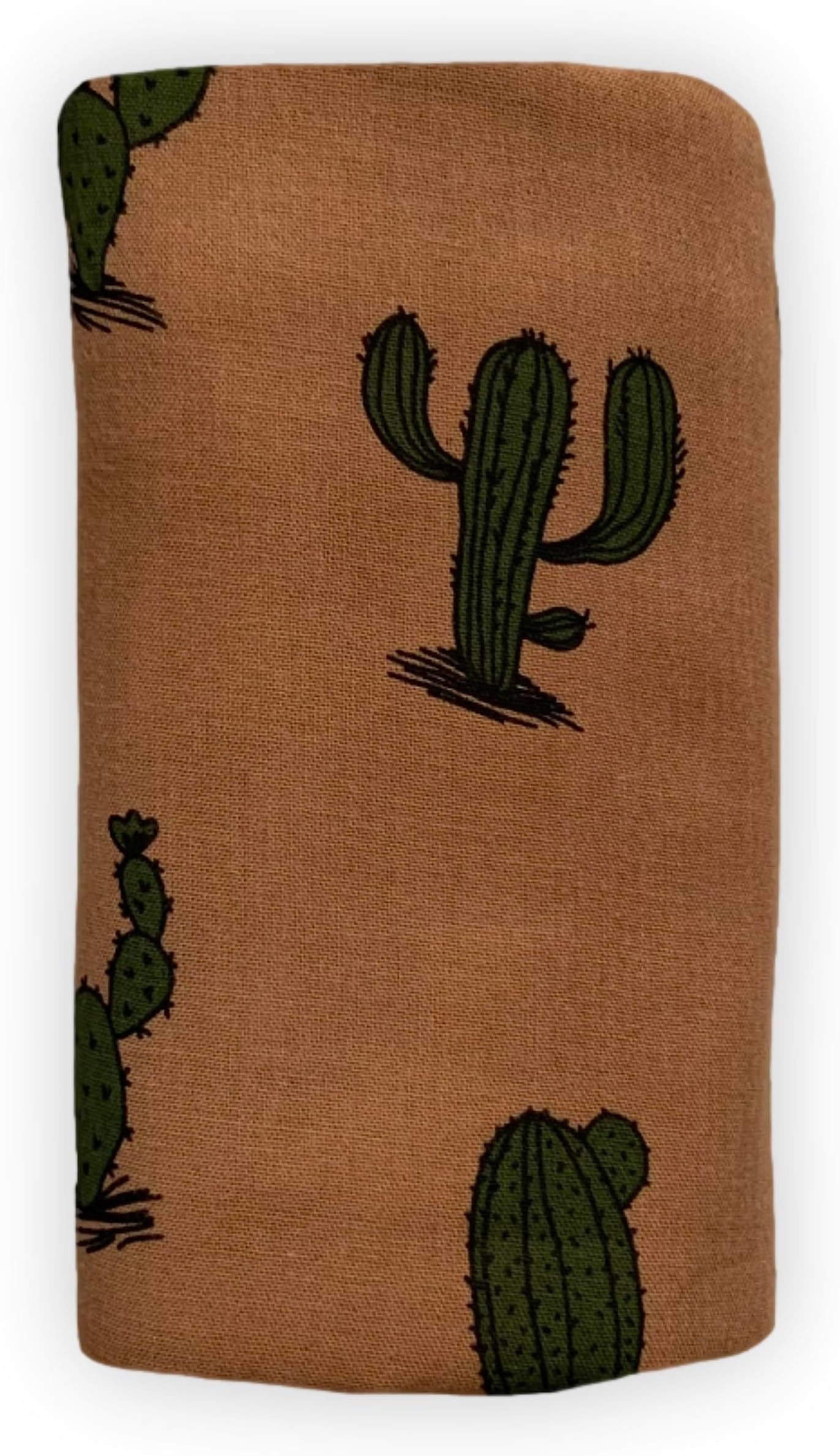 Taotenish Muslin Swaddle Blanket For Newborns – Lightweight Receiving Blanket With Cactus Print, 43x43 Inches