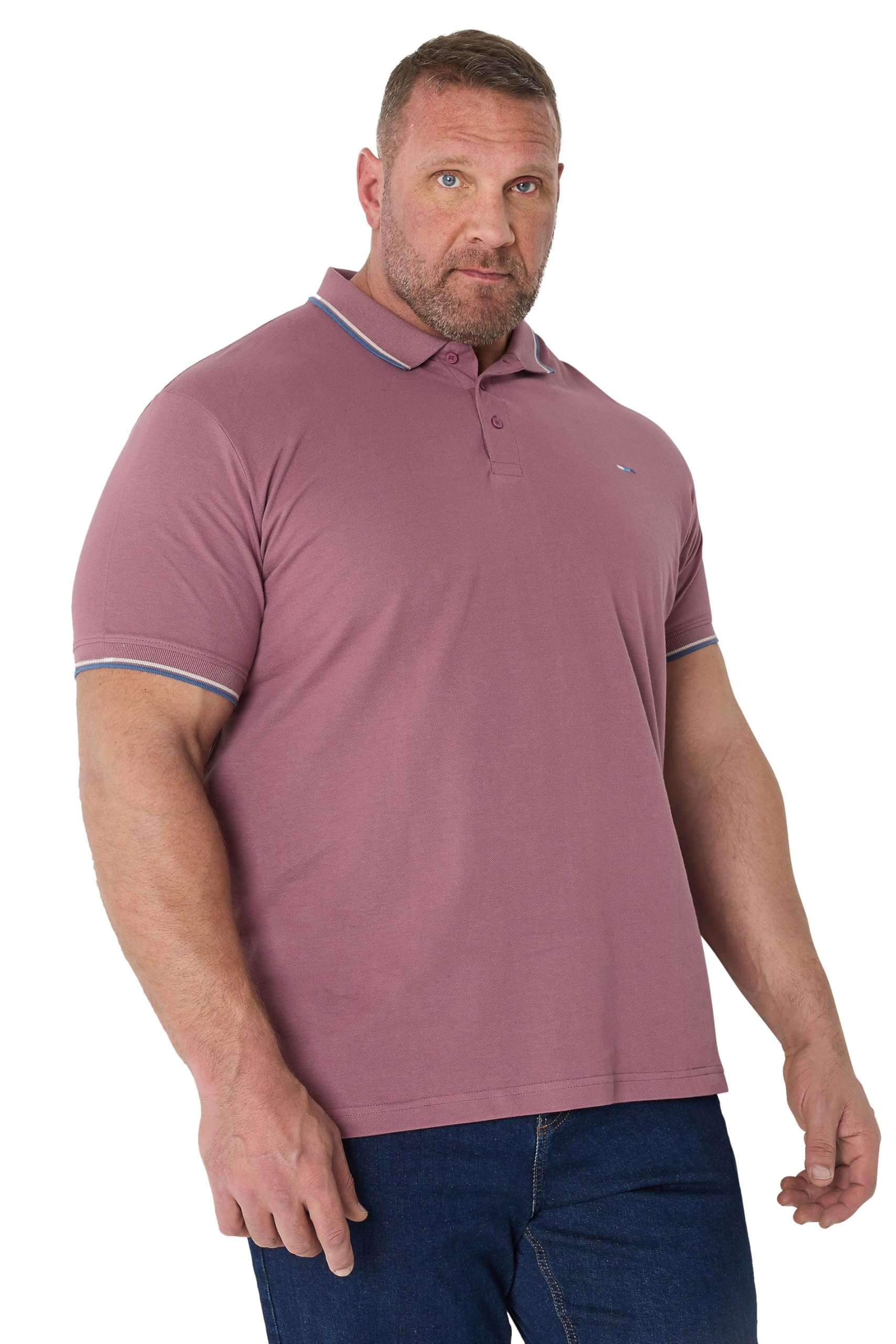 Badrhino Men's Aubergine Short Sleeve Polo Shirt Extra Large