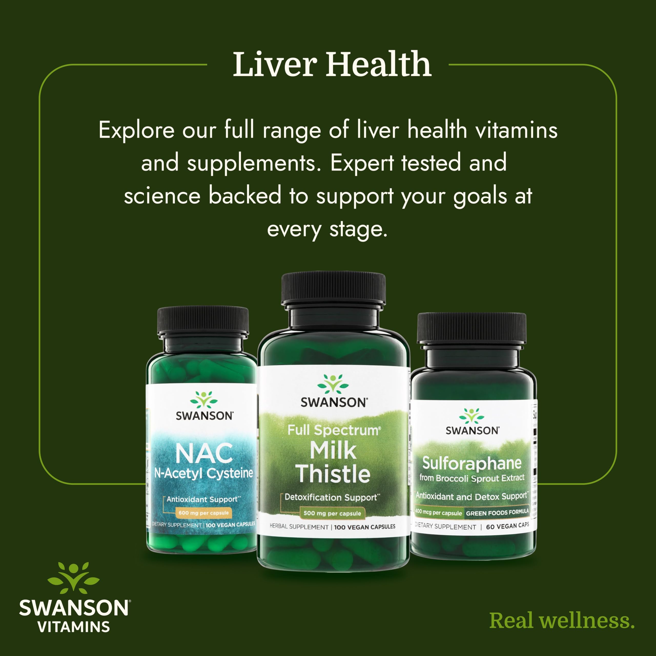 Swanson Full Spectrum Milk Thistle, 500 mg, 100 Vegan Capsules, 2 Pack — Amazon image 6