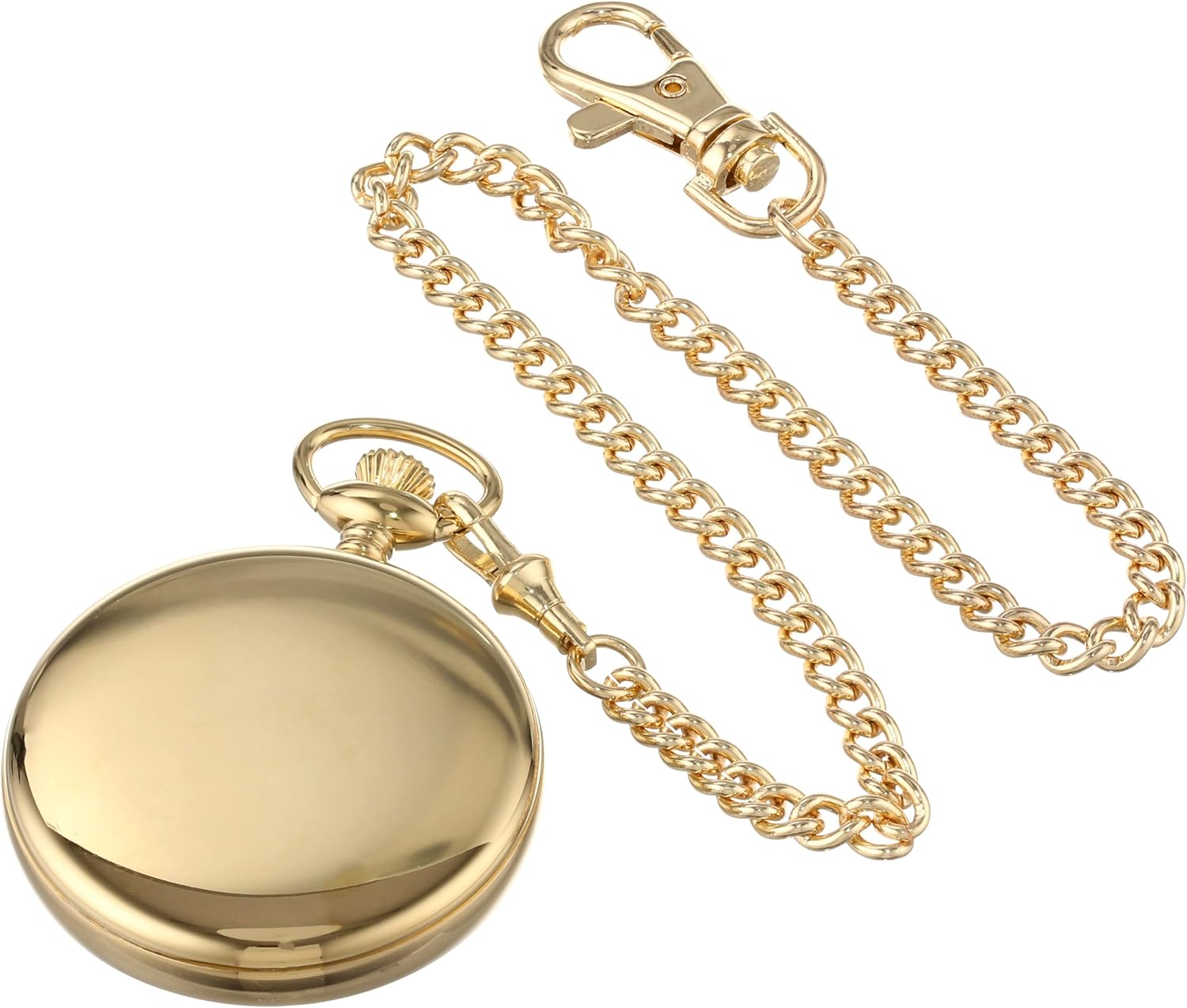 Charles-Hubert, Paris Gold-Plated Open Face Mechanical Pocket Watch