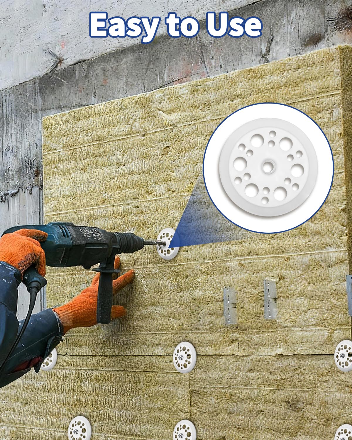 Plastic Washers - 100 Pack for Foam Board -4 Plastic Washers - 100 Pack for Foam Board -4