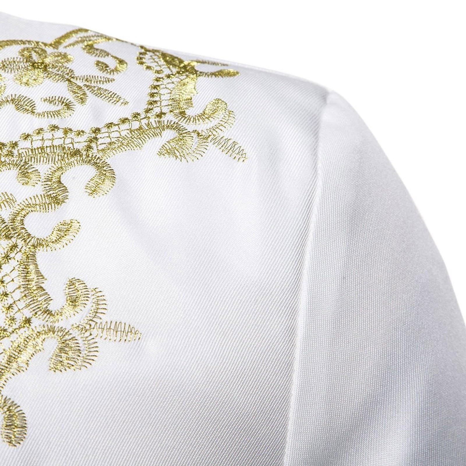 Chaqueta de traje con bordado dorado para hombre, corte medieval, noble, blazer, príncipe real, disfraz de Halloween, chaqueta de traje, chaqueta de traje de príncipe dorado, disfraz