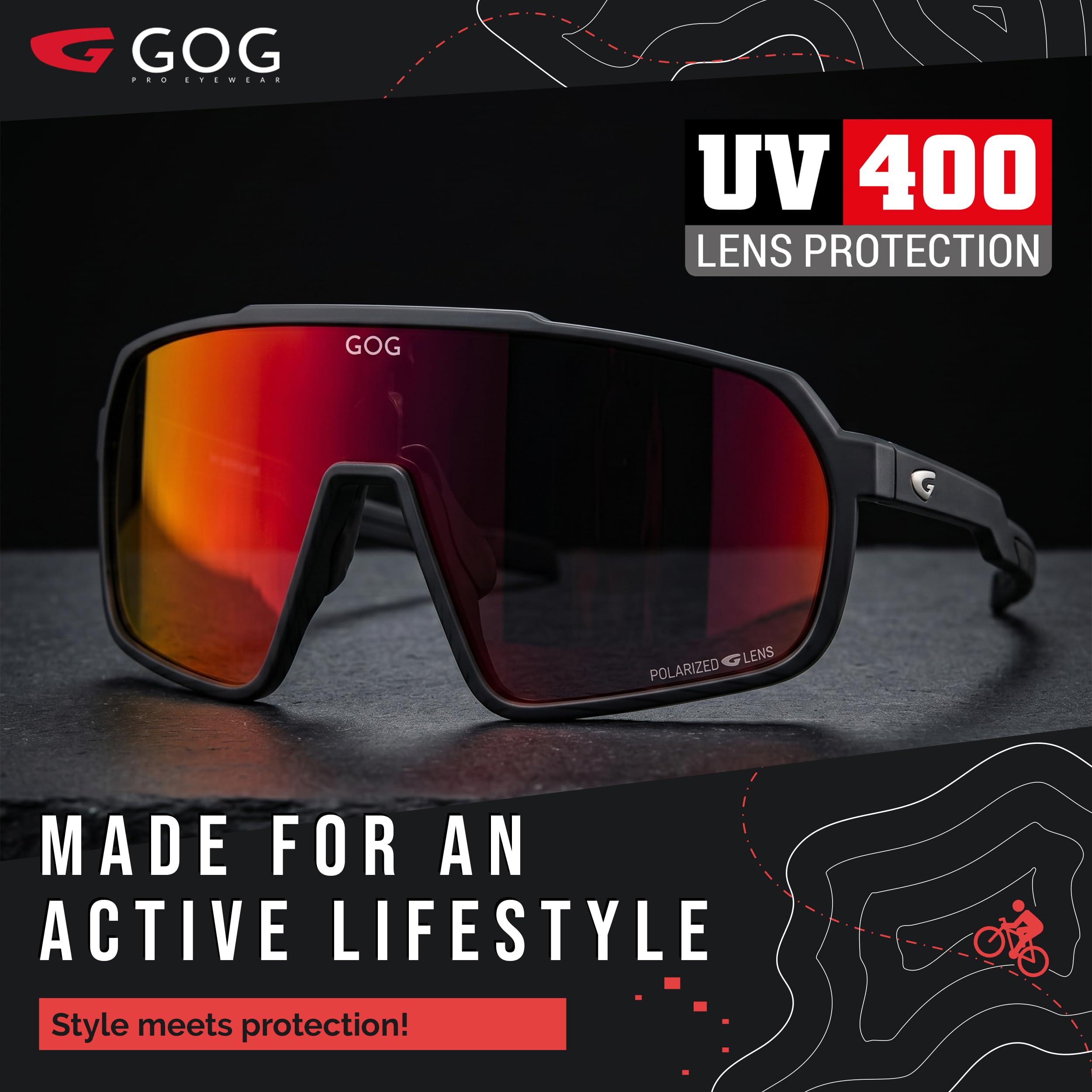 GOG Unisex Okeanos P Sonnenbrille