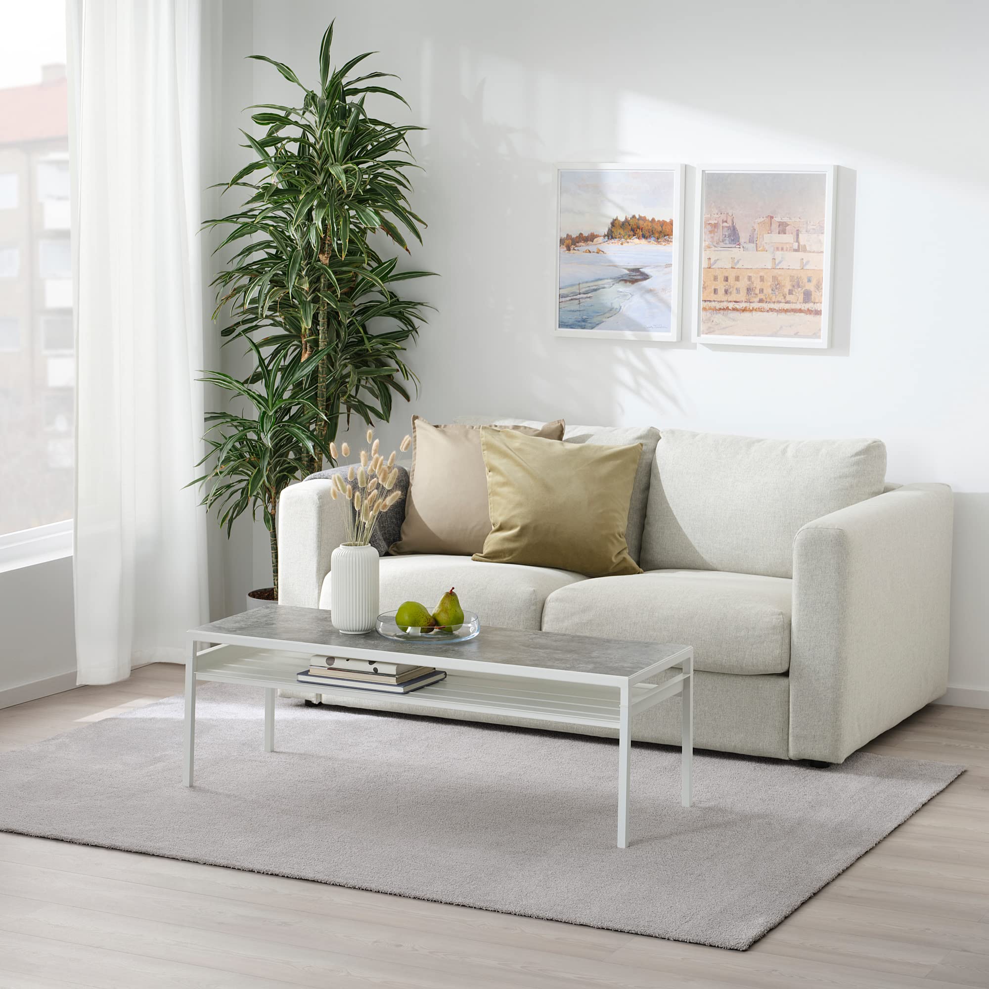Ikea KNARDRUP Teppich, Niederflor, 160x230 cm, hellgrau