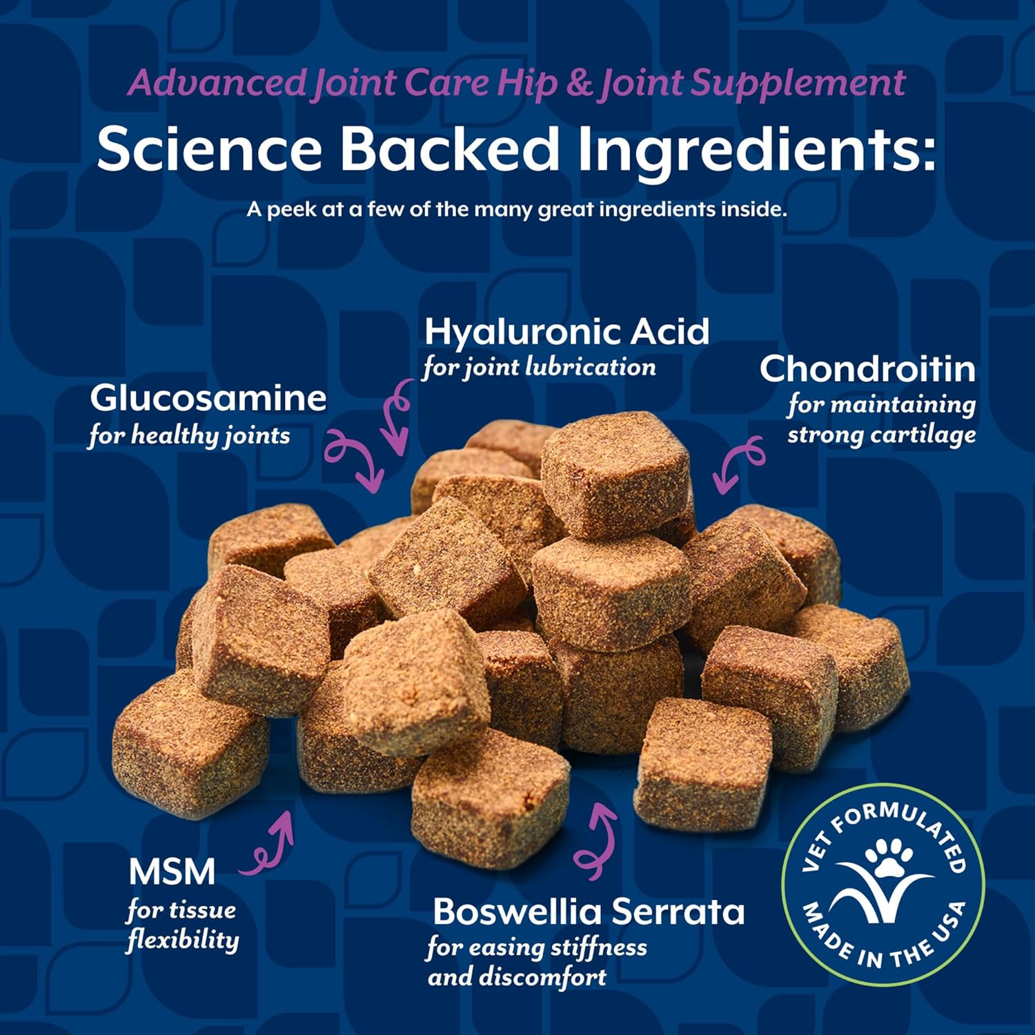 NaturVet ArthriSoothe-Gold Level 3 Advanced Joint Care for Dogs – Soft Chew Dog Supplement with Glucosamine, MSM, Chondroitin & Hyaluronic Acid – Wheat-Free Pet Supplements – 180 Ct.