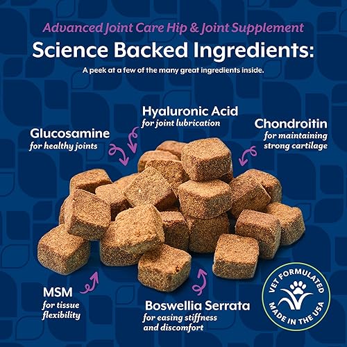 Miniatura 5 de NaturVet ArthriSoothe-Gold Nivel 3 Cuidado avanzado de las articulaciones para perros - Suplemento suave masticable para perros con glucosamina