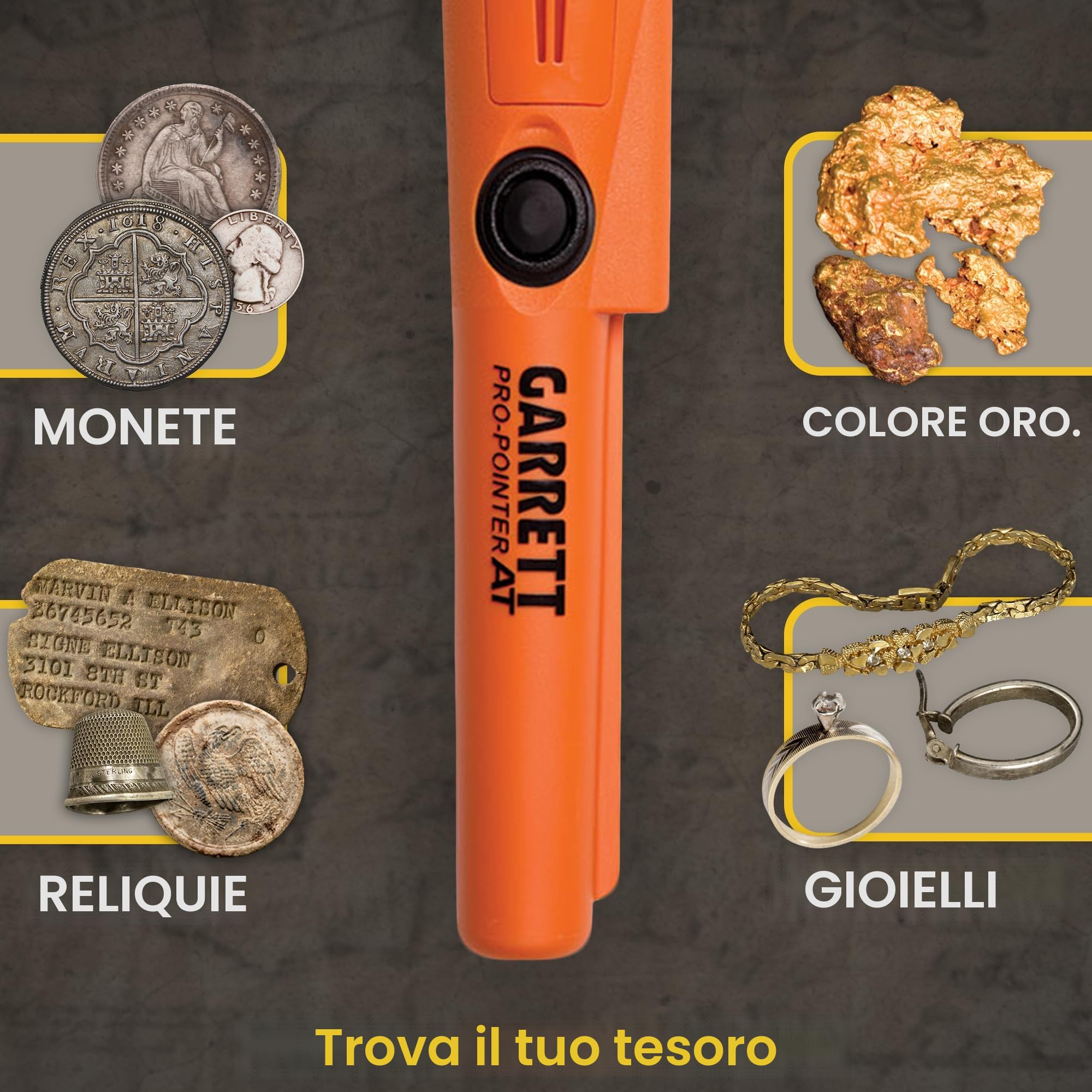 Garrett ACE 400 Metal Detector con bobina di ricerca impermeabile DD e Pro-Pointer AT