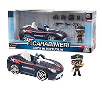 Giochi Preziosi Carabinieri – Auto dei Carabinieri con Personaggio Mini Action Hero 7 cm, Accessori Inclusi, Auto con Luci a Ruota Libera, Per Bambini dai 4 Anni
