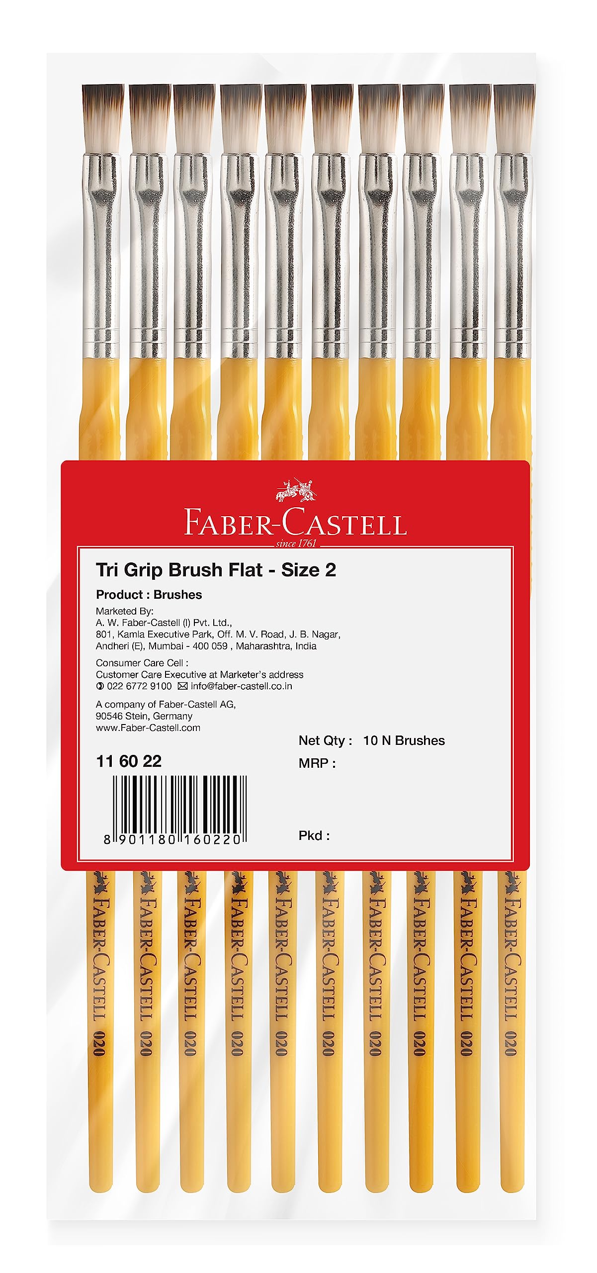Faber-Castell TRI Grip Synth Hair Flat Size 2 PCK-10-image-46