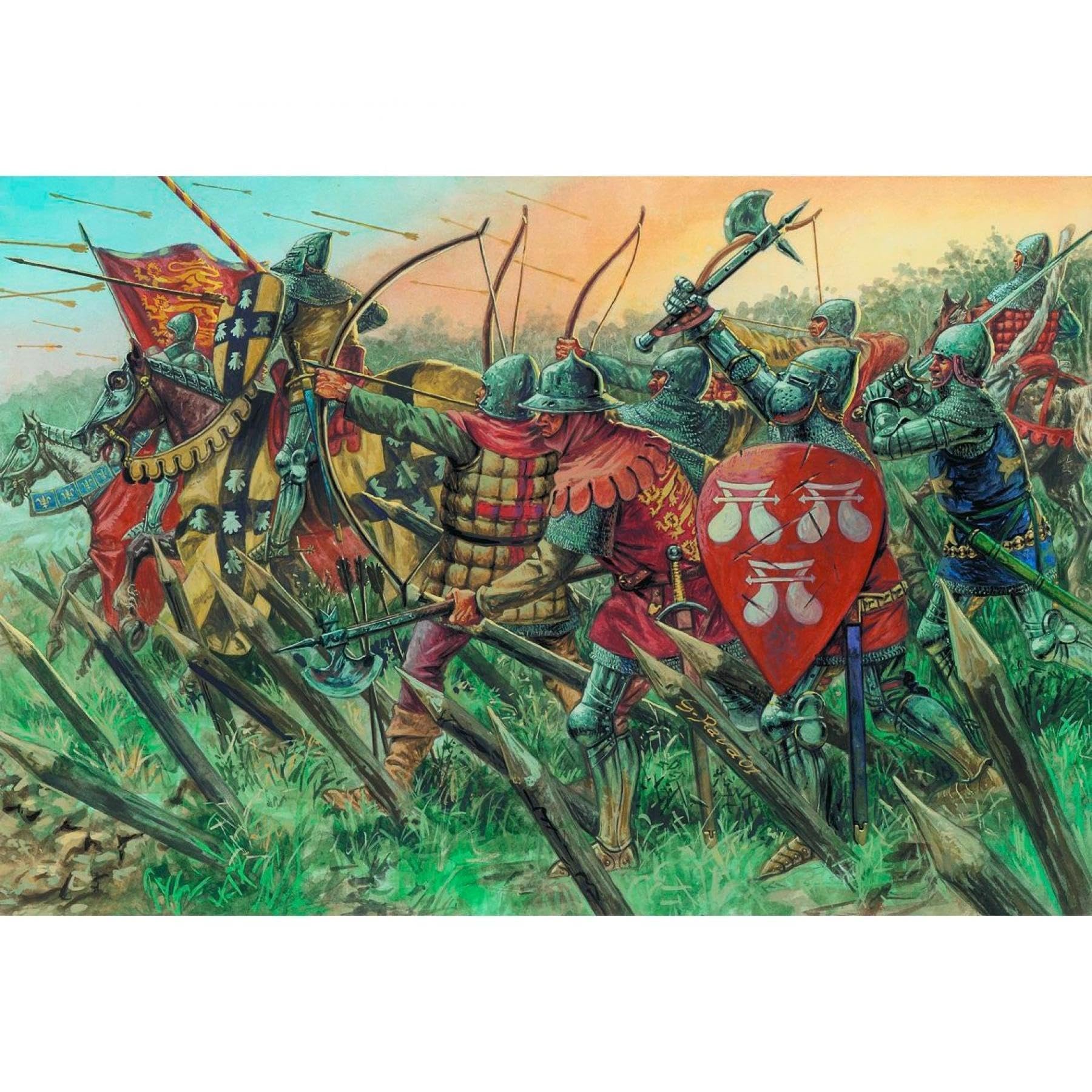 ITALERI FIGURES 1:72 ENGLISH KNIGHTS AND ARCHERS 6027 100 YEARS WAR