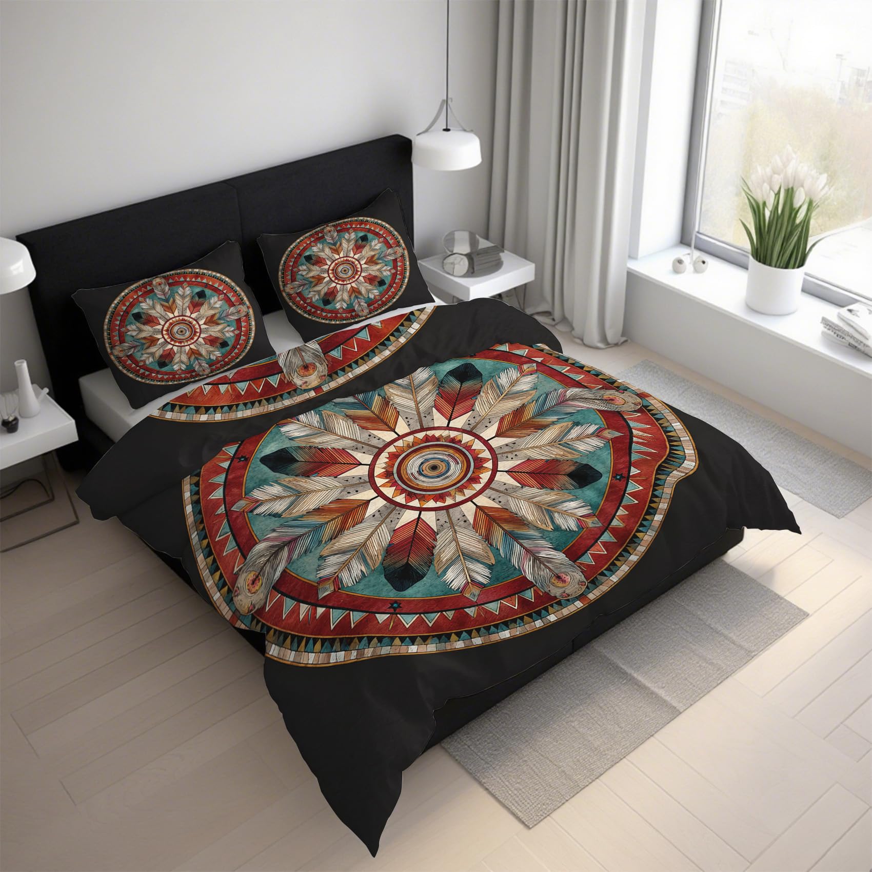 Housse de couette 220x240 style amérindien pour créer un cocon chaleureux à la maison