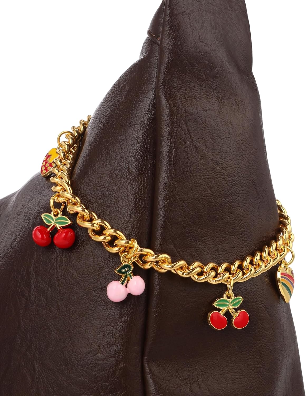 JIMYICLR Cute Bag Chain Charms for Handbag, Gold Purse Extender Chain, Wallet Chain Keychains Purse Charms for Women - Image 2