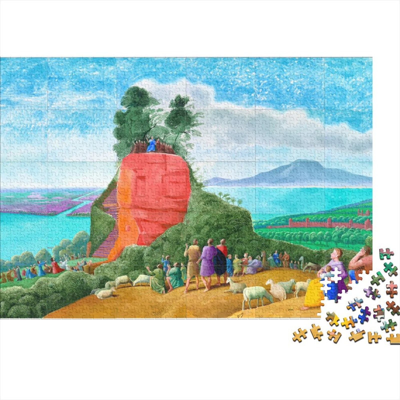 David Hockney Puzzles Wooden 1000 Piece Fine Art Jigsaw Impossible World Famous Paintings Jigsaws Oil Painting Puzzles Challenge Toy Home Decoration