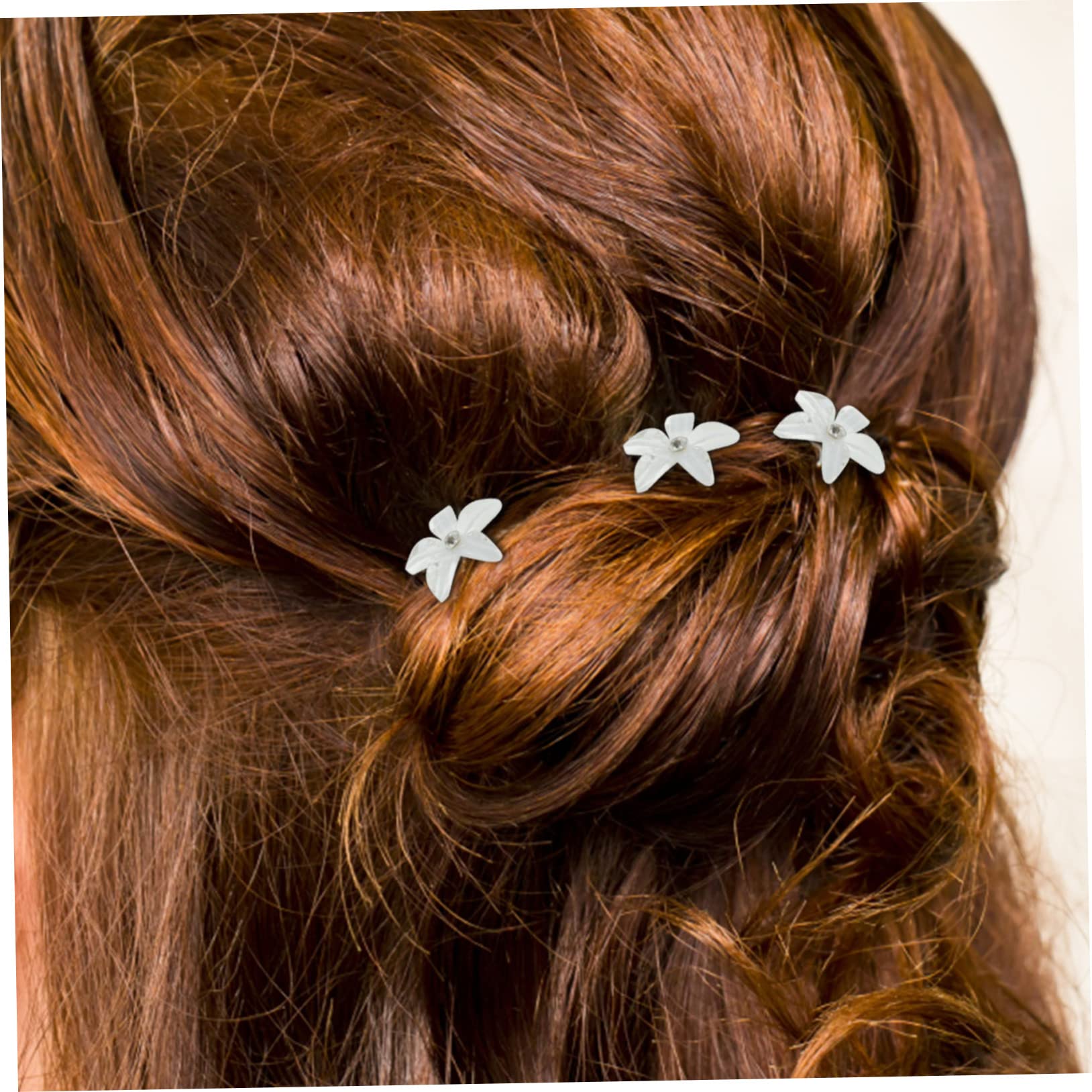 Abaodam 5 Juegos De Horquillas De Flores Para Novia En Forma De U Para El Pelo Tocado De Boda Elegante Decoración Para El Pelo De Boda Para Banquetes Y Fiestas 20 Unidades X 5