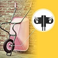 Vista 7 de Jutom Juego de soportes de eje de carretilla compatible con ejes de carretilla de 5/8 pulgadas de 10 x 0.63 pulgadas, eje de carretilla resistente