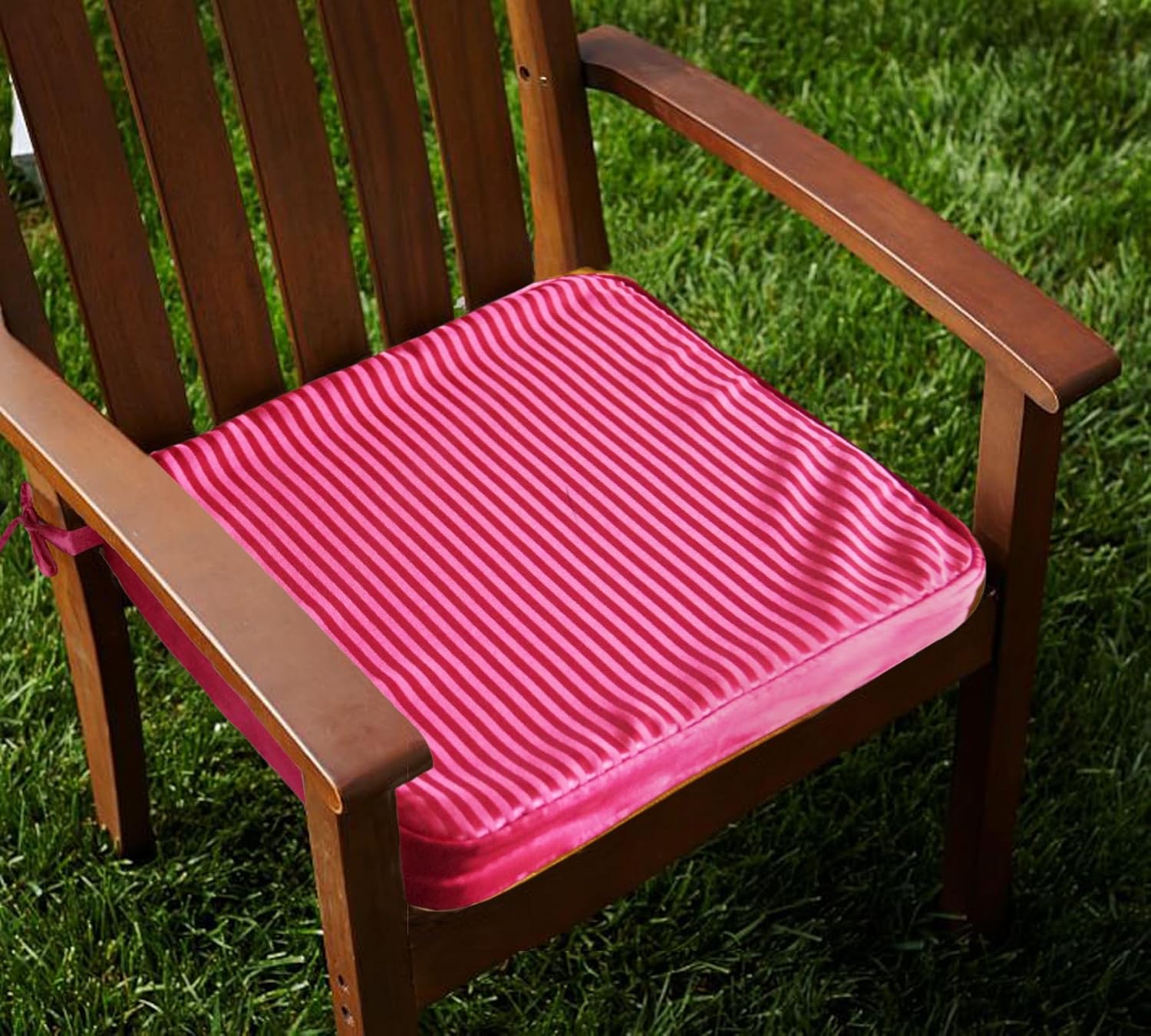 Buy Lushomes Chair Pad Set of 2, Pink Striped, Reversible, Driver seat