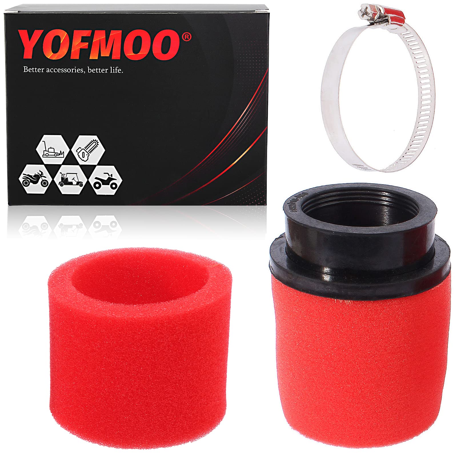 Filtre à Air Coudé 45° Diam. 39 Mm Pour Moto 50-200 Cc - Compatible GY6, Pit Bike, Scooter, ATV, Quad
