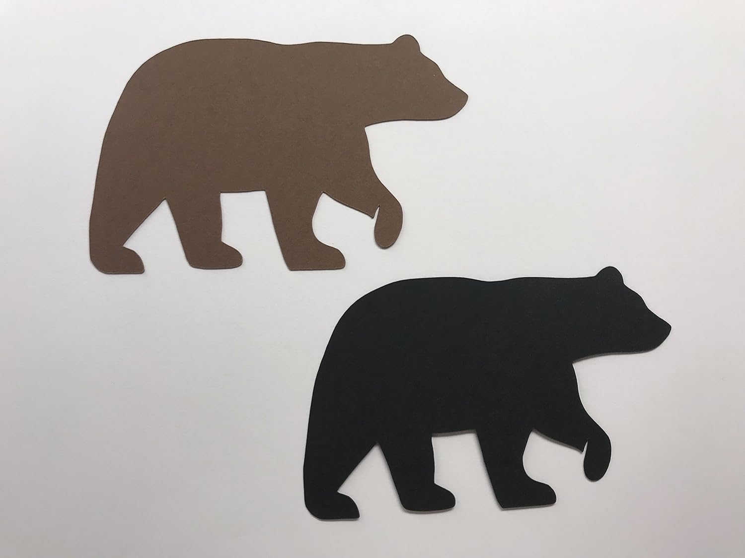 Brown Bear Die Cuts Black Bear Die Cuts Bear