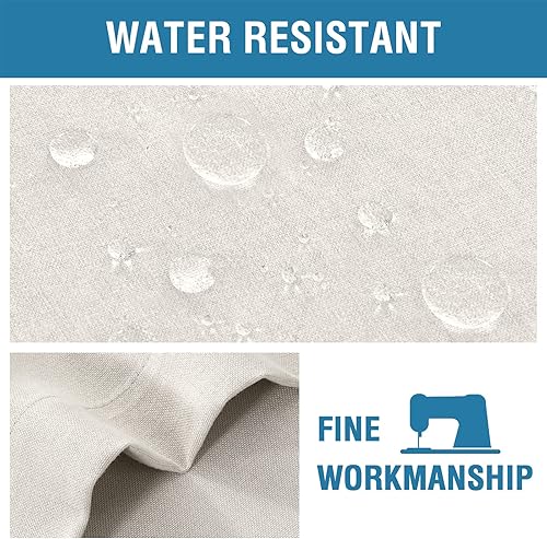 Miniatura 4 de H.VERSAILTEX Cortina de puerta francesa, cubierta de ventana de puerta para privacidad de puertas, persiana de amarre para cortina de ventana de