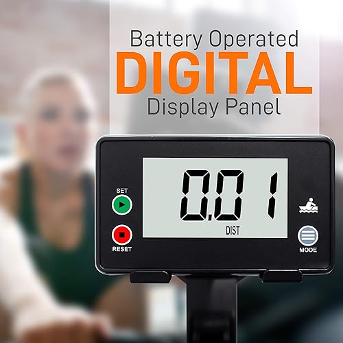 Miniatura 4 de SereneLife Máquina de remo y bicicleta 2 en 1  8 niveles de resistencia magnética, capacidad de 264 libras  Entrenador cardiovascular plegable y